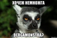 хочеж немножга bergamonstra?