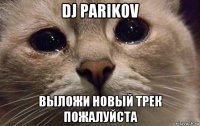 dj parikov выложи новый трек пожалуйста