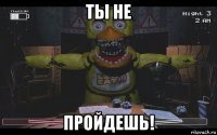 ты не пройдешь!