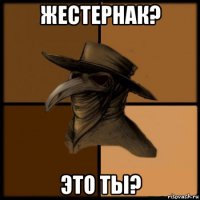 жестернак? это ты?