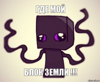 ГДЕ МОЙ БЛОК ЗЕМЛИ !!!