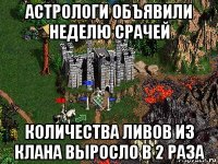 астрологи объявили неделю срачей количества ливов из клана выросло в 2 раза