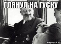 глянул на гуску 