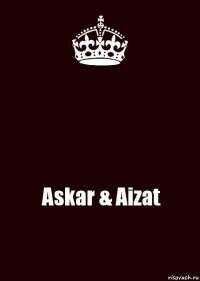  Askar & Aizat