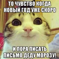 то чувство когда новый год уже скоро и пора писать письмо деду морозу!