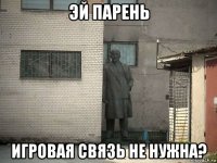 эй парень игровая связь не нужна?