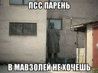 псс парень в мавзолей не хочешь