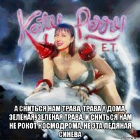  а сниться нам трава, трава y дома, зелёная, зелёная трава. и сниться нам не рокот космодрома, не эта ледяная синева