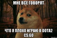 мне все говорят что я плохо играю в dota2 cs:go