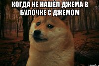 когда не нашёл джема в булочке с джемом 