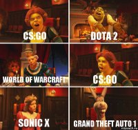 Cs:go dota 2 World of warcraft cs:go sonic X grand theft auto 1