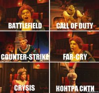 BattleField Call of Duty Counter-Strike Far-Cry Crysis контра сити