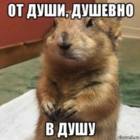 от души, душевно в душу