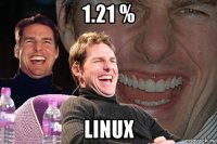 1.21 % linux