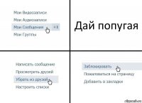 Дай попугая