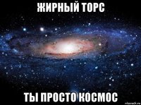 жирный торс ты просто космос