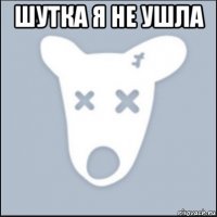 шутка я не ушла 