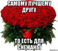 самому лучшему другу то есть для снежаны