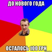 до нового года осталось 100 грн