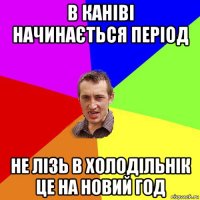 в каніві начинається період не лізь в холодільнік це на новий год