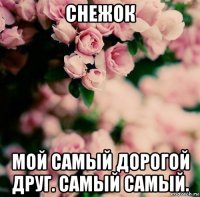 снежок мой самый дорогой друг. самый самый.