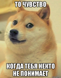 то чувство когда тебя некто не понимает