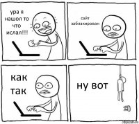 ура я нашол то что ислал!!! сайт заблакирован как так ну вот