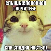 слышь!спокойной ночи тебе спи сладко насть!!)