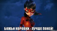  божьи коровки - лучше поней!