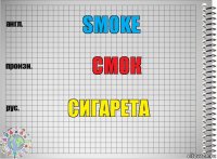 smoke смок сигарета