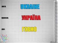 ukraine Україна говно