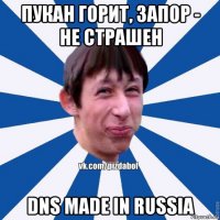 пукан горит, запор - не страшен dns made in russia