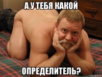 а у тебя какой определитель?