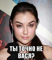  ты точно не вася?