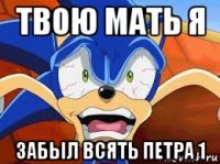 твою мать я забыл всять петра 1