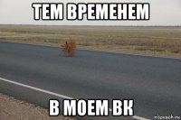 тем временем в моем вк