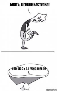 отмоюсь за 77795867869 р.