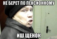 не берет по пенсионному иш щенок