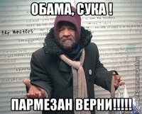 обама, сука ! пармезан верни!!!!!