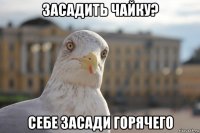 засадить чайку? себе засади горячего