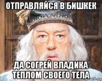 отправляйся в бишкек да согрей владика теплом своего тела