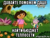 давайте поможем даше найти бюджет теплосети