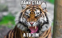 лайк став а то зїм