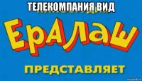 телекомпания вид 
