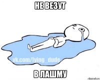 не везут в лашму