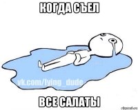 когда съел все салаты