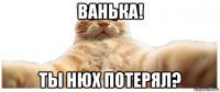 ванька! ты нюх потерял?