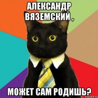 александр вяземский , может сам родишь?