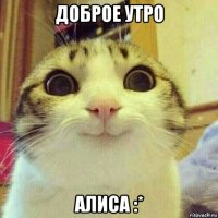 доброе утро алиса :*