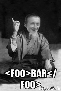  <foo>bar</ foo>